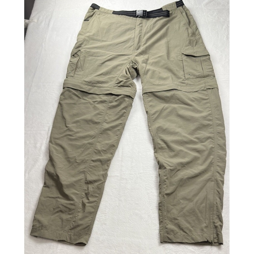 Magellan Back Country Convertible Cargo Pants Shorts Belted Ankle Zip Size XL